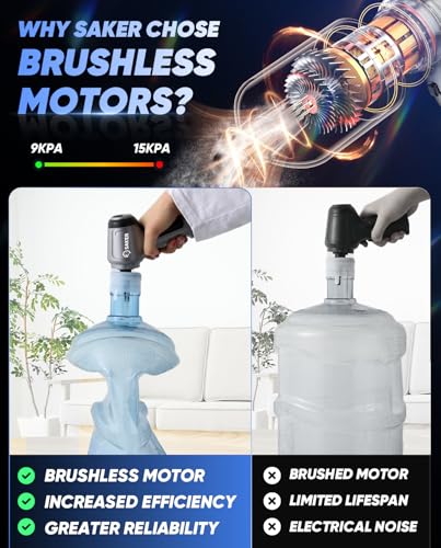 Handheld Car Vacuum Portable Cordless 15000PA HL107B Silver (Silver)
