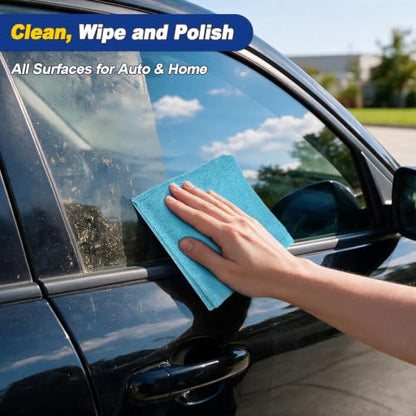 Microfiber Cleaning Cloth 20 Pack (Rainbow / 11.5 x 11.5 Inch)