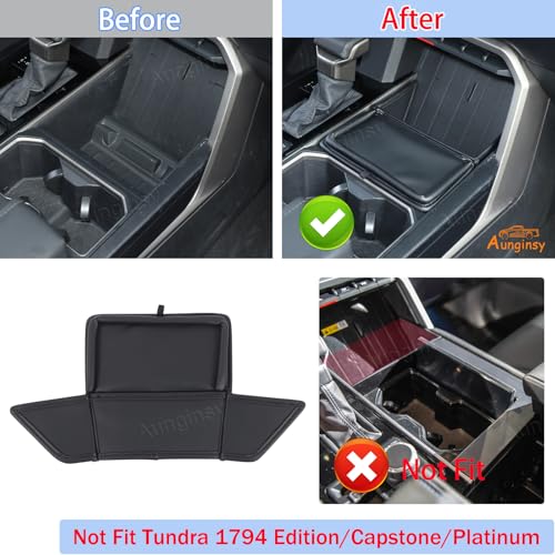 Center Console Organizer Tray Dividers for Toyota Tundra 2022 (Black(B))