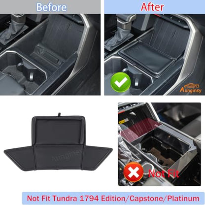 Center Console Organizer Tray Dividers for Toyota Tundra 2022 (Black(B))