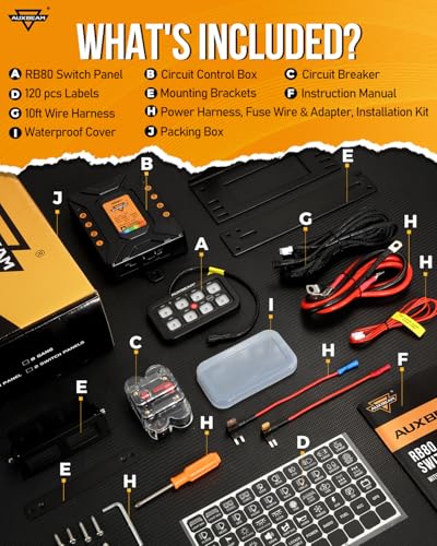 RB80 RGB 8 Gang Switch Panel w (8 Gang (2-Sided Outlet) / RGB (No APP))