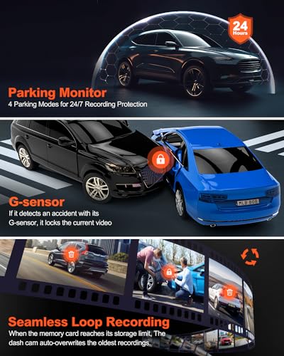 Real 4K Dash Cam Front and Rear (Dual dash cam)