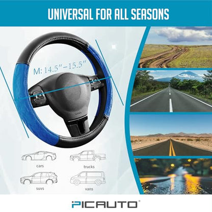 Steering Wheel Cover (Blue)