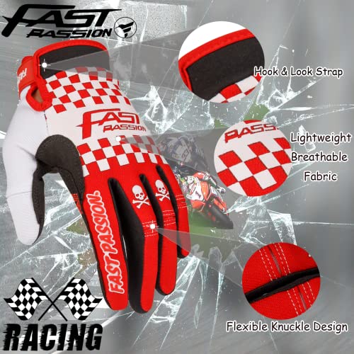 Motorcycle Gloves for Men and Women (Medium / Red01)