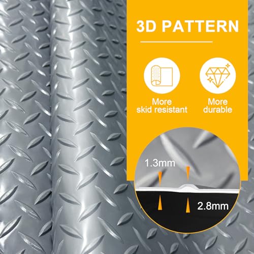 4x8FT Garage Floor Mat (4*8FT / Grey)