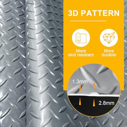 4x8FT Garage Floor Mat (4*8FT / Grey)
