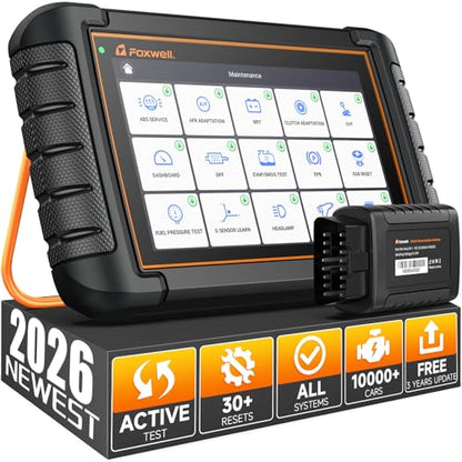 2026 FOXWELL Scanner NT809BT OBD2 Scanner Diagnostic Tool with 30+Resets (NT809BT Bidirectional Scanner Orange)