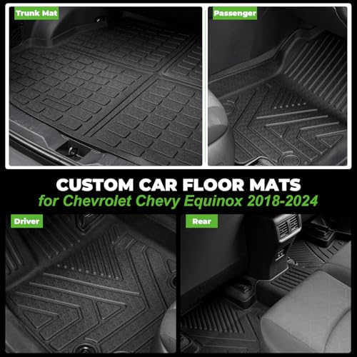 Floor Mats & Cargo Liner Custom for 2018 (2018-2024 Chevy Equinox)
