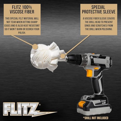 Buff Ball w 1.76oz Metal Polish Paste (3-Inch)