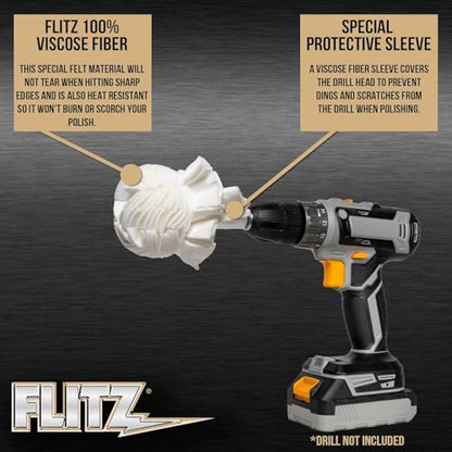 Buff Ball w 1.76oz Metal Polish Paste (3-Inch)