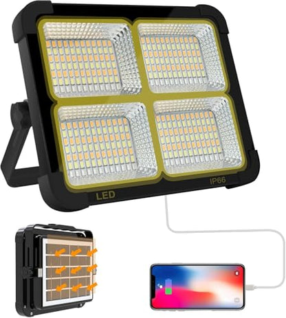 Portable LED Work Solar Light 100W (Black)