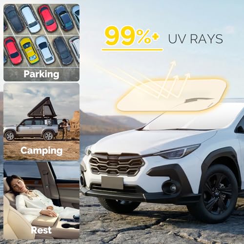 Windshield Sun Shade Compatible with 2018 (For 2018-2026 Subaru Crosstrek)