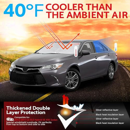 Windshield Sun Shade for Toyota Camry 2012 (for 2012-2017 Camry)