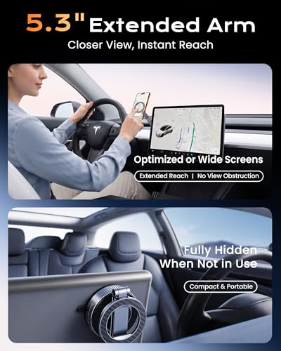Magnetic Phone Holder for Car (Gray)