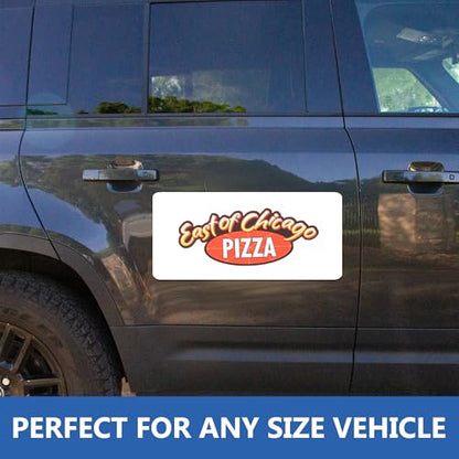 Custom Car Magnet Signs for Advertising and Promotion (12"x24" Rectangle)