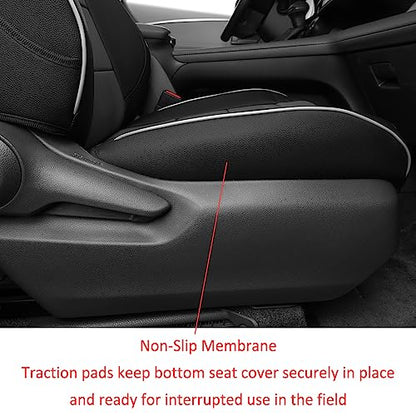 Sienna Seat Covers for 2021 2022 2023 2024 2025 2026 Toyota Sienna LE (Leather (Black/Gray) / 2021-2026 8 Seats, 2nd Row 4/2/4 Split)