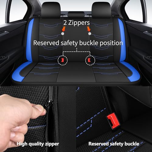 Car Seat Cover (N2 Black Blue / Full Set)