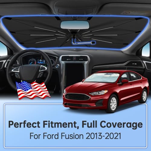 Windshield Sun Shade Umbrella for Ford Fusion 2013 (for Ford Fusion 2013-2021)