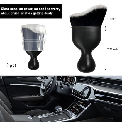 Car Detailing Brush (Black/White / 1 PC)