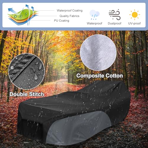 Polaris Slingshot Cover Waterproof with Soft Liner (Without Roof / Black&Grey)