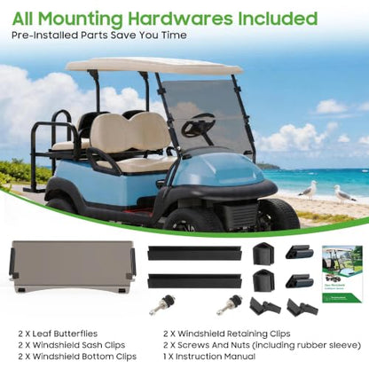 Golf Cart Windshield for Club Car Precedent (Tinted)