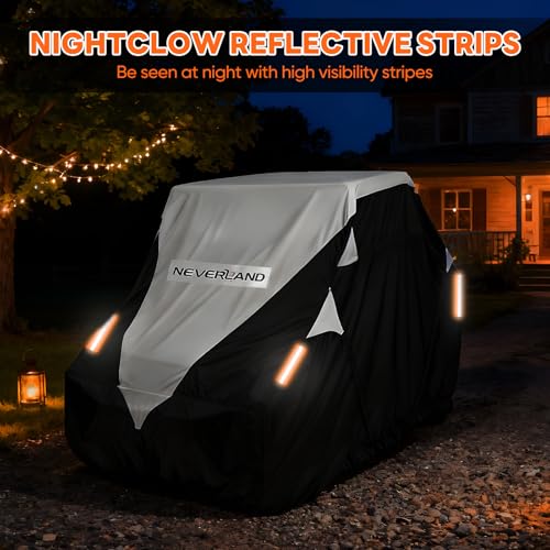 UTV Cover Waterproof 300D Heavy Duty 2 (M: 126"Lx 65"Wx 73"H (Single row seat))