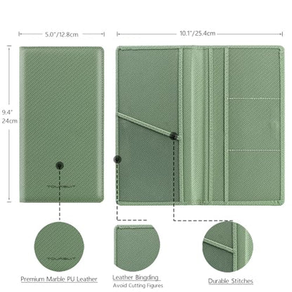 Car Registration & Insurance Card Holder (Carbon Green)