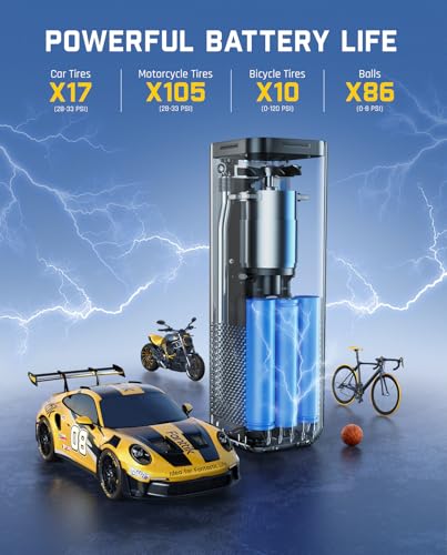 X8 APEX Tire Inflator Portable Air Compressor (Yellow)