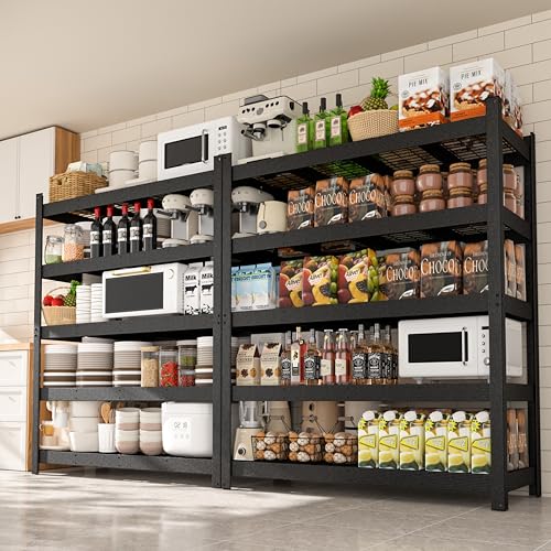 60”W × 24”D × 72”H Heavy Duty Metal Storage Shelves (59.84" W × 24.02" D × 71.65" H)