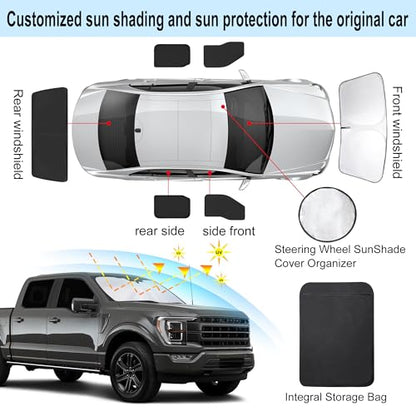 Window Shades for Ford F150 4Door 2021 (Ford F150 4Door 2021-Present)