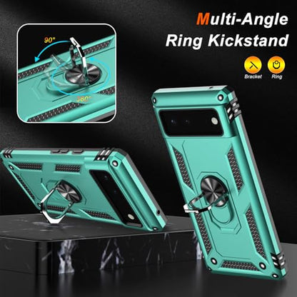for Google Pixel 6 Case with Screen Protector (Teal / Google Pixel 6)