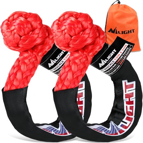 2PCS Synthetic Soft Shackles 1 (2Pcs Soft Shackles Red)