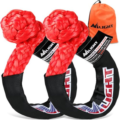 2PCS Synthetic Soft Shackles 1 (2Pcs Soft Shackles Red)