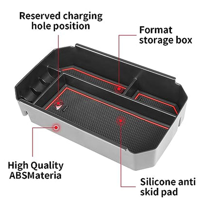 Car Center Console Organizer Tray for Toyota Highlander 2020 2021 2022 2023 2024 2025 2026 and Highlander Hybrid 2020