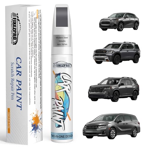 NH 797M Modern Steel Metallic Car Touch Up Paint for Honda (For honda / NH-797M Modern Steel Metallic for Crosstour/Accord/Civic/Clarity/CR-V/Fit/HR-V/Insight/Odyssey-models/Passport/Pilot/Ridgeline)