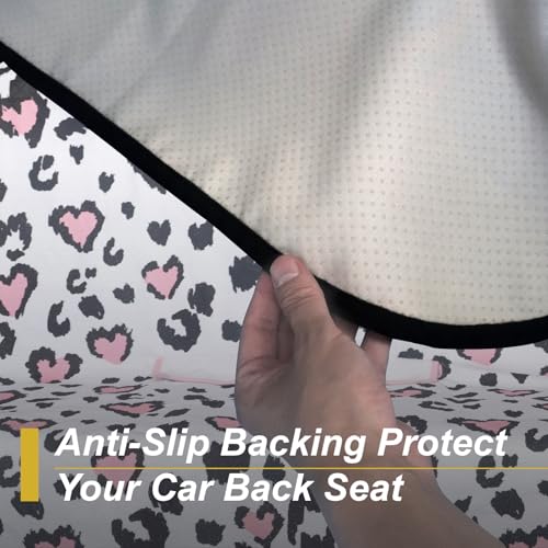 Car Seat Cover Protector Front Seats (Rear Bench Seat Towel / Leopard Print)