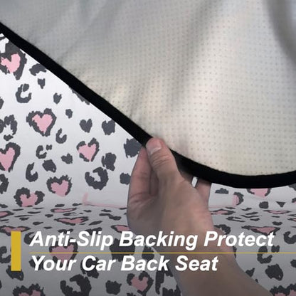 Car Seat Cover Protector Front Seats (Rear Bench Seat Towel / Leopard Print)