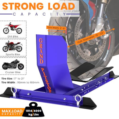 Universal Wheel Chock for Motorcycle Stand for Trailer Completely Adjustable Detachable Foldable Wheel Chock (Wheel Chock)