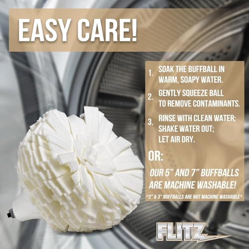 Buff Ball w 1.76oz Metal Polish Paste (7-Inch)