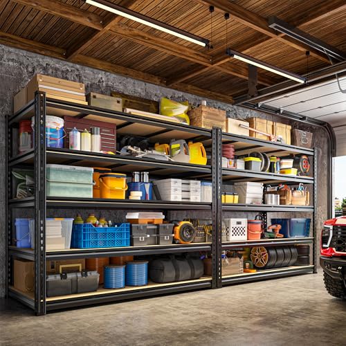 55" W Heavy Duty Garage Shelving (55" W × 24" D × 72" H)