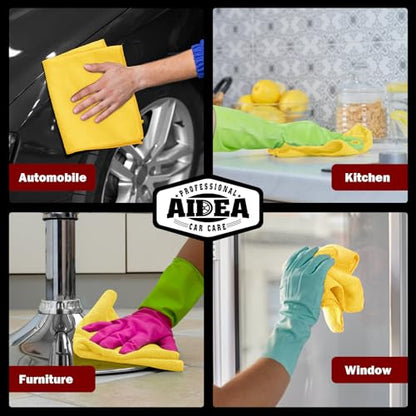 Microfiber Cleaning Cloth (Yellow / 10PK)
