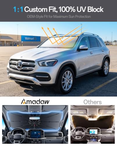 Windshield Sun Shade for Mercedes Benz GLE300 (For Mercedes Benz / For GLE300/300/350/450/550 2000–2026)