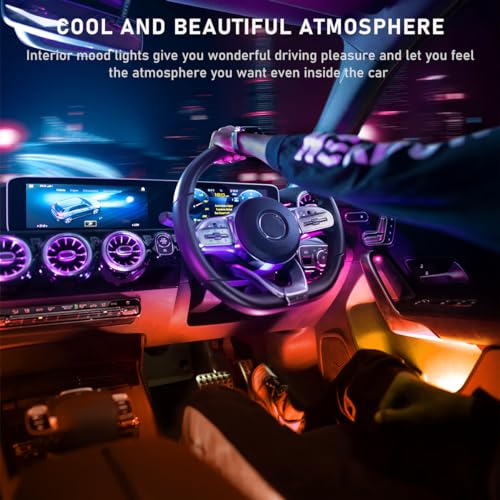 Car LED Strip Light (Connection Type: USB / Orange-48 LEDs)