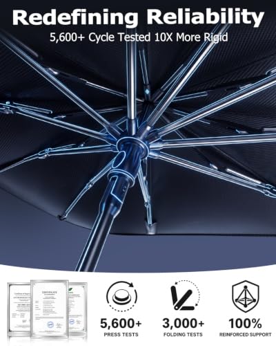 2026 Upgraded] Weektic Truck Windshield Sun Shade for F (For F-150 Silverado Tundra/RAM/Sierra)