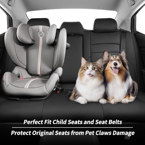 Camry Car Seat Covers Custom for Toyota 2025 2026 Camry (Leatherette(Black) / 2025-2026 Camry Hybrid (XLE/XSE))
