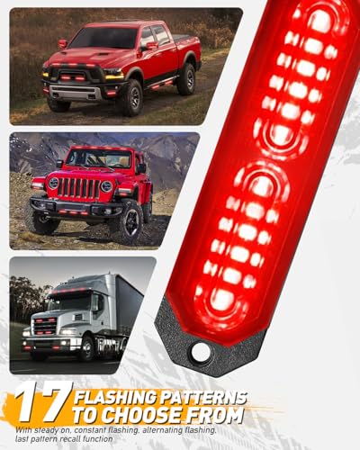 1200T Emergency Strobe Grille Lights (Red)