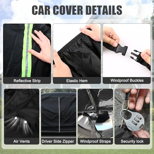 Waterproof Car Cover Compatible with 1984 (1984-2002 4Runner)