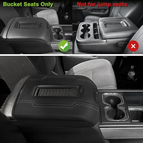 Armrest Cover for Silverado (1) 14-18 |Silverado & Sierra| Bucket Seat, Regular)
