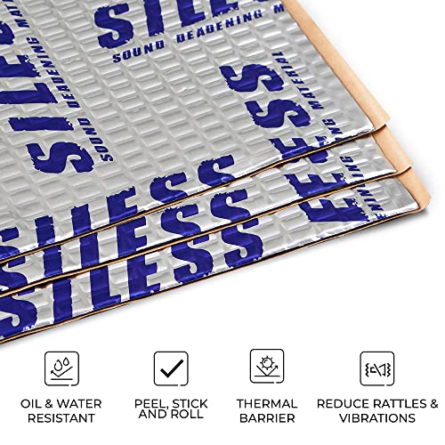 50 mil (1.3mm) 52 sqft Car Sound Deadening mat - Butyl Automotive Sound Deadener - Noise Insulation and Vibration Dampening Material ( 52 sqft) (NewSLS50_52)