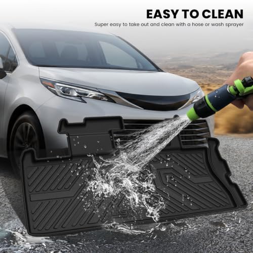 Cargo Mat & Backrest Mat for Toyota Sienna 7 Seat & 8 Seat 2021